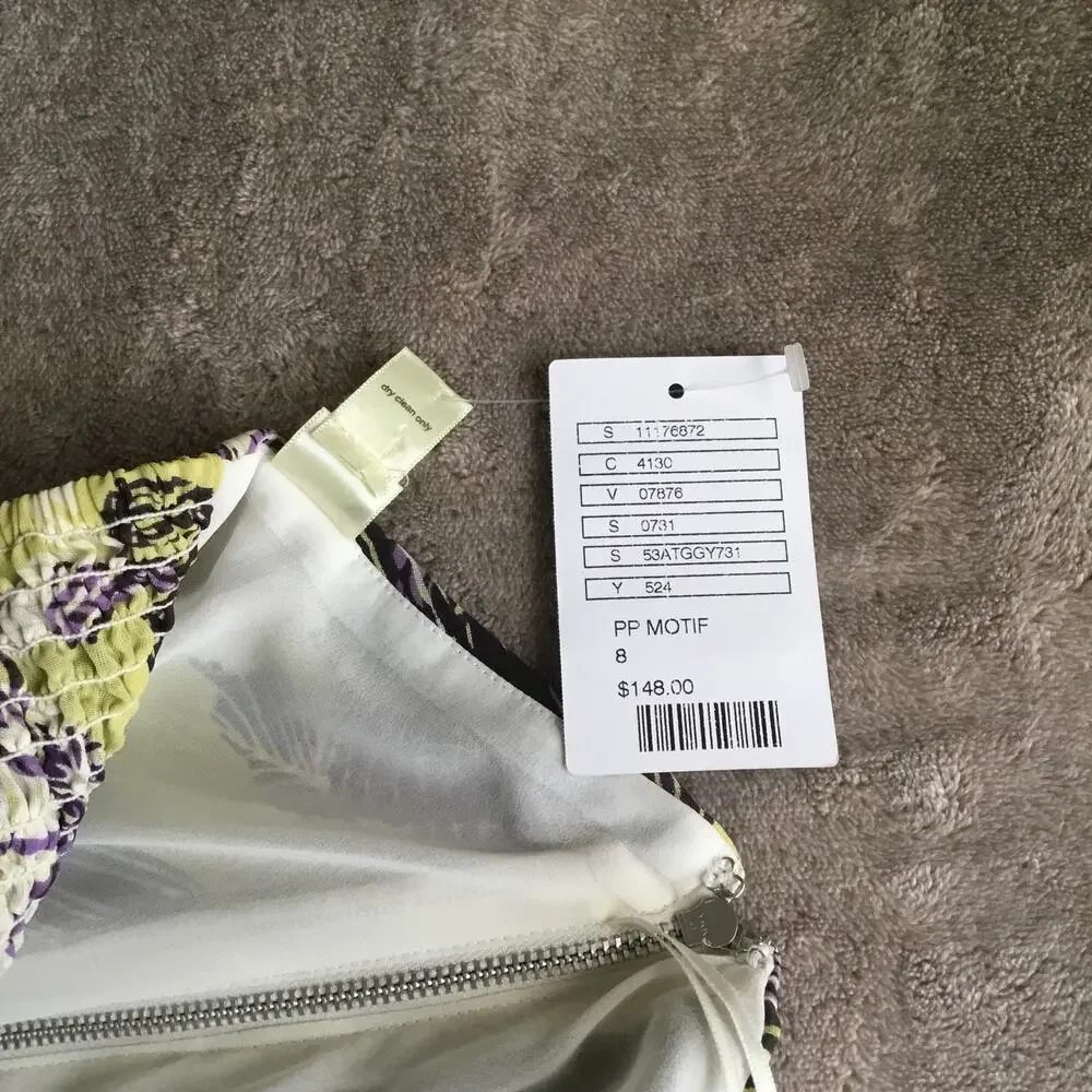ANTHROPOLOGIE Lithe Tea for Two Floral Ruffle Halter Midi Dress Multicolor SZ 8 - Picture 6 of 11
